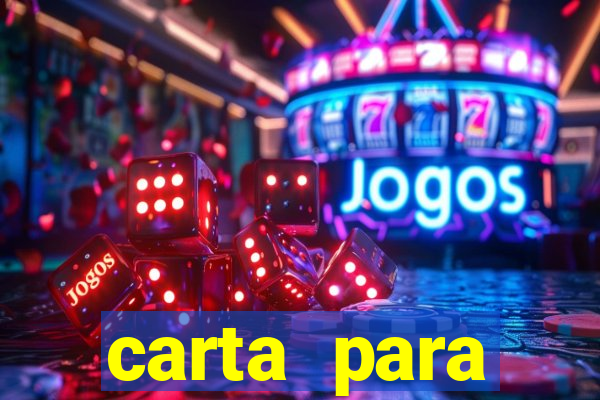 carta para encontrista homem